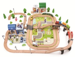 2Kids Toys Vláčikodráha Mesto a dedina 200 kusov