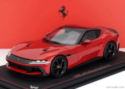 Bbr-models Ferrari 12cilindri Coupe V12 830cv 2024 - Con Vetrina - With Showcase 1:18 Rosso Corsa - Červená