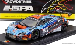 Spark-model Mclaren 720s Gt3 Evo Team Garage59 N 159 24h Spa 2023 M.kirchhofer - B.goethe - N.kjaergaard 1:43 Světle Modrá Oranžová