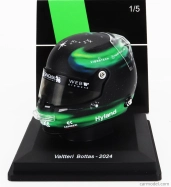 Spark-model Bell helmet Casco Helmet F1 Valtteri Bottas Team Stake Kick Sauber N 77 Season 2024 1:5 Zelená Černá