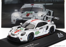 Ixo-models Porsche 911 991-2 4.2l Team Porsche Gt N 91 Winner Lmgte Pro Class 24h Le Mans 2022 Gianmaria Bruni - Richard Lietz - Frederic Makowiecki 1:43 Biela Sivá Červená