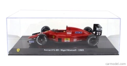 Edicola Ferrari F1-89 N 27 Sezóna 1989 Nigel Mansell - Con Vetrina - S vitrínou 1:24 červená čierna