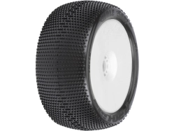 Kolesá Pro-Line 4,0", pneumatiky Hole Shot S3, Zero Offset H17 white (2)