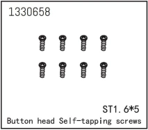 1330658 - Button Head self-tapping Screws ST1.6*5 (8)