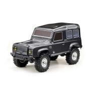 Karoséria Landrover Defender 1:10, nafarbená tmavosivá