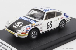 Trofeu Porsche 911t Coupe Team Marcel Martin N 63 24h Le Mans 1969 Rene Mazzia - Pierre Mauroy 1:43 Biela čierna