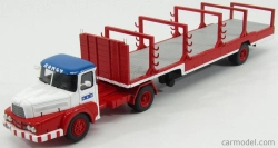 Perfex Unic Izoard Truck Semi-remorque 1958 - Sabine Rancy Cirque - Circus 1:43 Bílá Červená Modrá