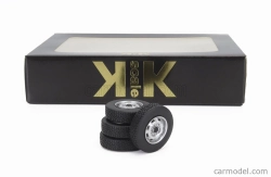 Kk-scale Accessories Set 4x Wheels And Rims For Volkswagen Scirocco Mki L 1975 1:18 Černý Chrom