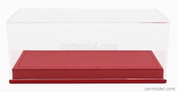 Luxbox Vetrina vitrína Base In Ecopelle Rossa - Syntetická koža Base Red - Lungh.lenght 16.5 Cm X Largh.width 7.4 Cm X Alt.height 6.6 Cm (altezza Interna Cm 5.1) 1:43 Red