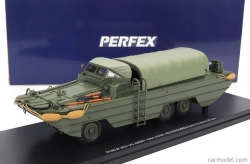Perfex GMC Dukw Cckw 353 Truck Boat Usa Army With Accessories Anfibio Gommato 3-assi 1944 1:43 Vojenská Zelená