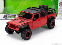 Jada Jeep Gladiator Pick-up 2020 so sadou 4x pneumatík 1:24 červená čierna