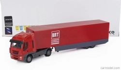 Newray Iveco fiat Stralis 540 Truck Cassonato Brt Bartolini Corriere Espresso 2009 1:87 Červená