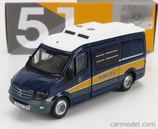 Drobné hračky Mercedes Benz Sprinter Van Transporter Hkcs Police 2018 1:76 Modrá žltá biela