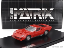 Modely v mierke Matrix Lamborghini Miura P400s Millechiodi 1969 1:43 Červená