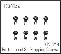 1230644 - Button Head Screws - Selftapping M2.5*6 (8)