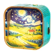 2Kids Toys 3D dřevěná skládačka Lampička Krajina pod hvězdami