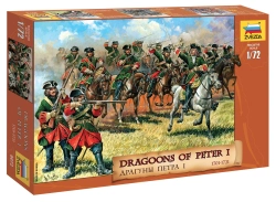 Zvezda figurky Dragoons of Peter the Great (1:72)