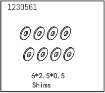 Shims 6*2.5*0.5 (8)