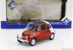 Solido Fiat 500 Italian Livery Tribute 1965 1:18 Červená Zelená Bílá