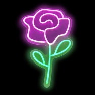 2Kids Toys LED NEON LIGHT lampička Ruža