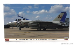 Hasegawa Grumman F-14d Tomcat Vf-213 Blacklions Last Cruise Military Airplane 1974 1:72 /