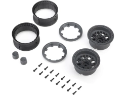 Axial disk kolesa 1.9" KMC Grenade Beadlock, sivý (2 ks)