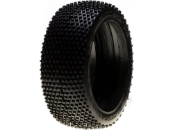 Pneumatiky Losi 1:8 Buggy Blockhead G2 červené s vložkou (2)