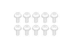 Turbo Racing skrutky M1,7 x 3 mm 10 ks