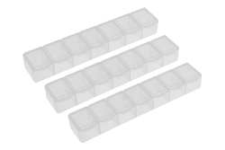 Box na diely 165x34x25 mm (7 priehradiek), 3 ks