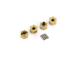 Traxxas náboj kolesa 7 mm mosadzný (4)
