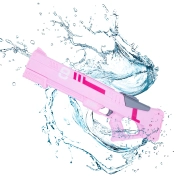 Elektrická vodní stříkačka Strong s automatickým nasáváním, růžová