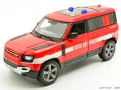 Bburago Land rover New Defender 110 Vigili Del Fuoco 2022 1:24 Červená Bílá
