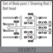 'Upper suspension arm set front/rear