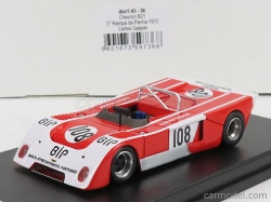 Trofeu Chevron B21 N 108 3. Rampa De Penha 1972 C.gaspar 1:43 červená biela
