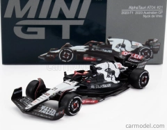 Mini-gt Alpha tauri F1 At04 Team Alpha Tauri N 21 Australian Gp 2023 Nyck De Vries 1:64 Modrá biela