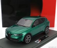 Bbr-models Alfa romeo Tonale Veloce Plug-in Hybrid 2023 - Con Vetrina - With Showcase 1:18 Verde Montreal - Green Met