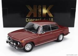 Kk-scale BMW L2002 Tii 2-series 1974 1:18 Tmavo červená