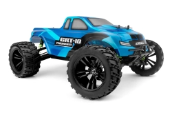BAZAR-RC auto KAVAN GRT-10 Thunder Brushless 2,4 GHz 4WD Monster Truck 1:10, modrá