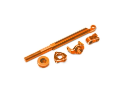 Traxxas mechanika řízení hliníková oranžová