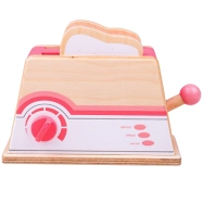 Bigjigs Toys Drevený hriankovač ružový - poškodený obal