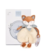 Doudou Dárková sada Plyšová liška Timo s chrastítkem 18 cm