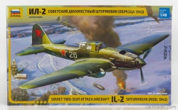 Zvezda Iliushin Il-2 Shturmovik Soviet Aircraft Airplane Military 1943 1:48 /