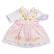 Bigjigs Toys Ružové šaty s bielym tričkom pre bábiku 28 cm