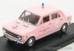 Rio-models Fiat 128 4 Door - 4 Porte Croce Rosa Celeste Servizio Medico Pediatrico 1971 1:43 Ružová