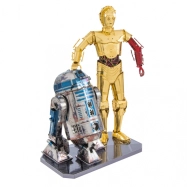 Oceľová stavebnica Star Wars C-3PO + R2-D2 box verzia
