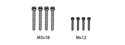 1610162 - Screw Set M2*12/M3*18
