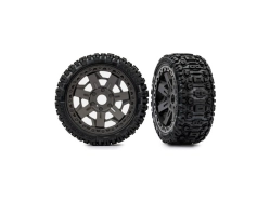 Traxxas 3,0" koleso, sivý disk, pneumatiky Sledgehammer (2)