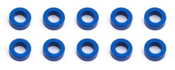 Ballstud podložky, 5.5x2.0mm, modré alu, 10 ks.