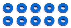 Bulkhead podložky, 7.8x2.0mm, modré alu, 10 ks.