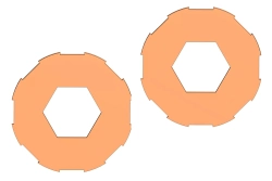 Obloženie spojky papuče - 2 ks